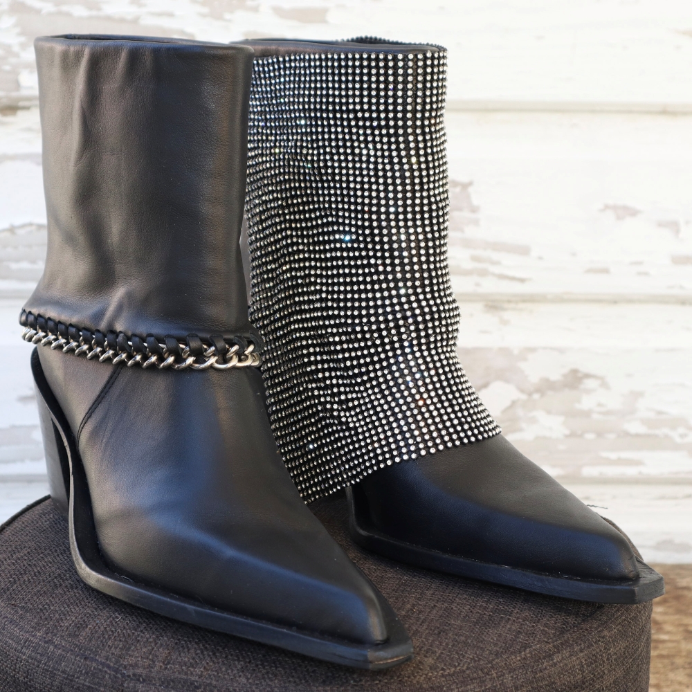 BOTA BAJA CUERO /MALLA METALICA - Imagen 3