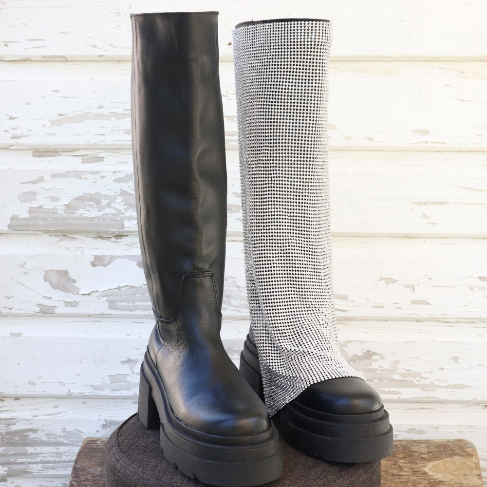 BOTA CUERO/MALLA METALICA