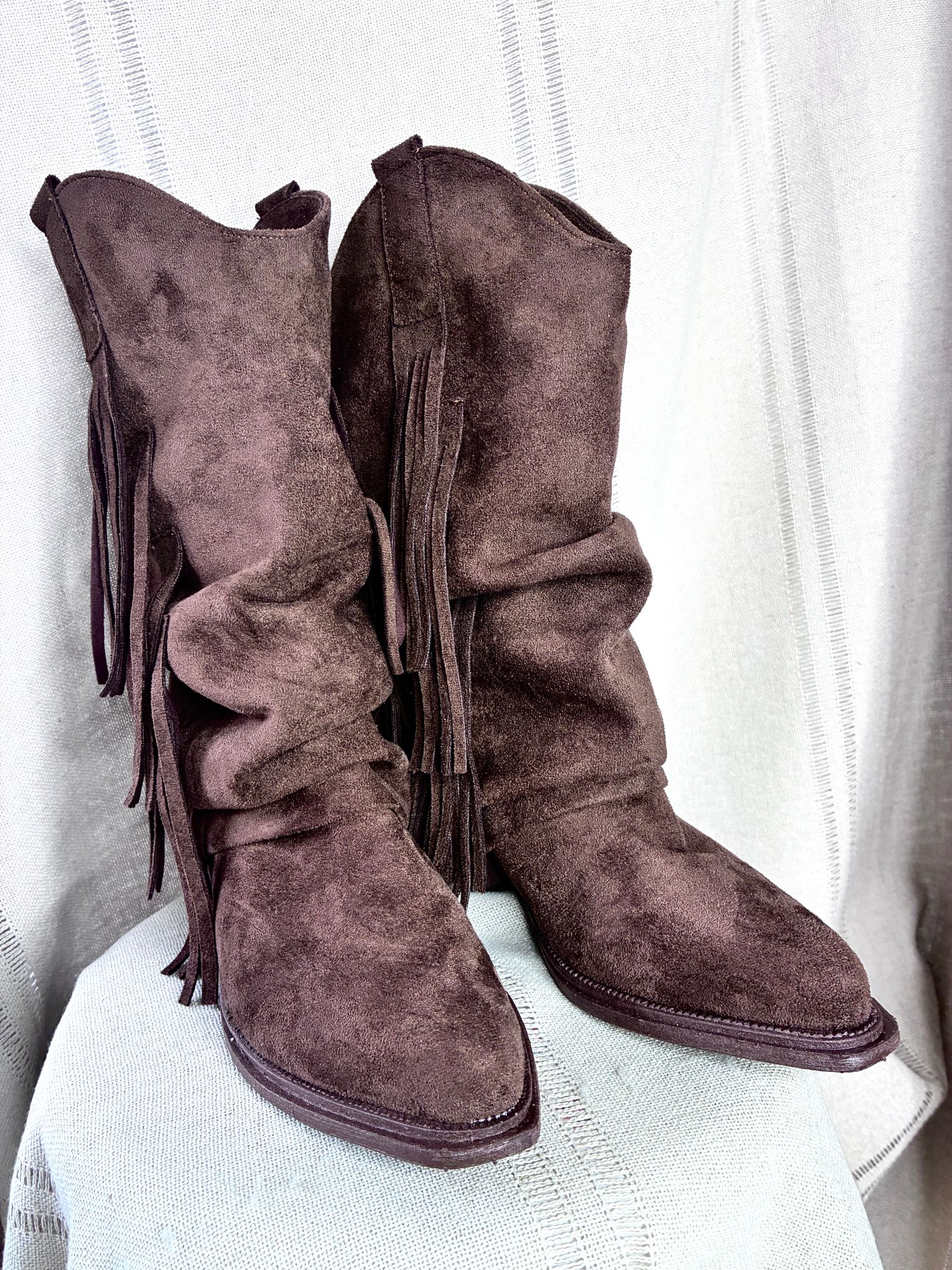 Bota flecos gamuza - Imagen 3
